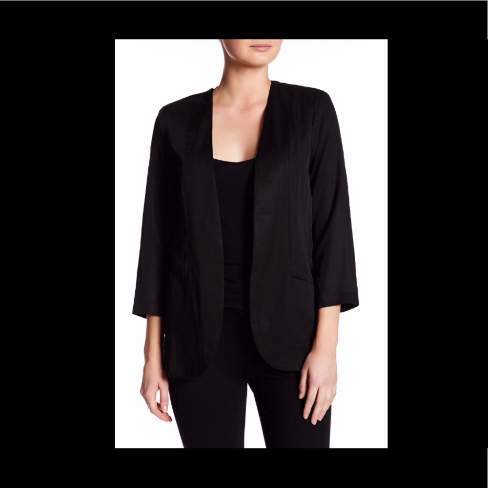 Harlowe & Graham Black Tailored Blazer